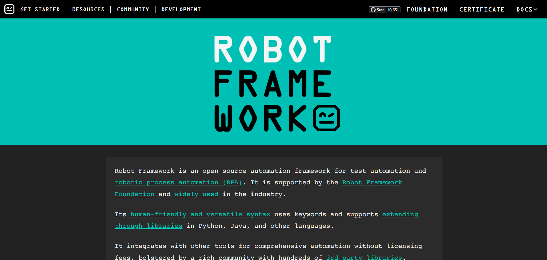 robotframework